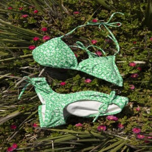 trendy swimsuit outdoors